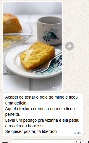 bolo de milho